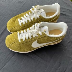 Olive Green and White Sneakers